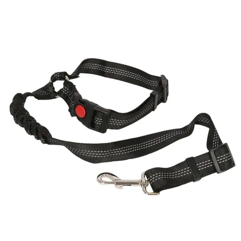 Ashley Black Headrest Dog Seat Belt - 50-82Cm 30Kg