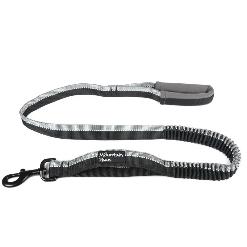 Mountain Paws Black Extra Tough Stretch Dog Lead: Colour: