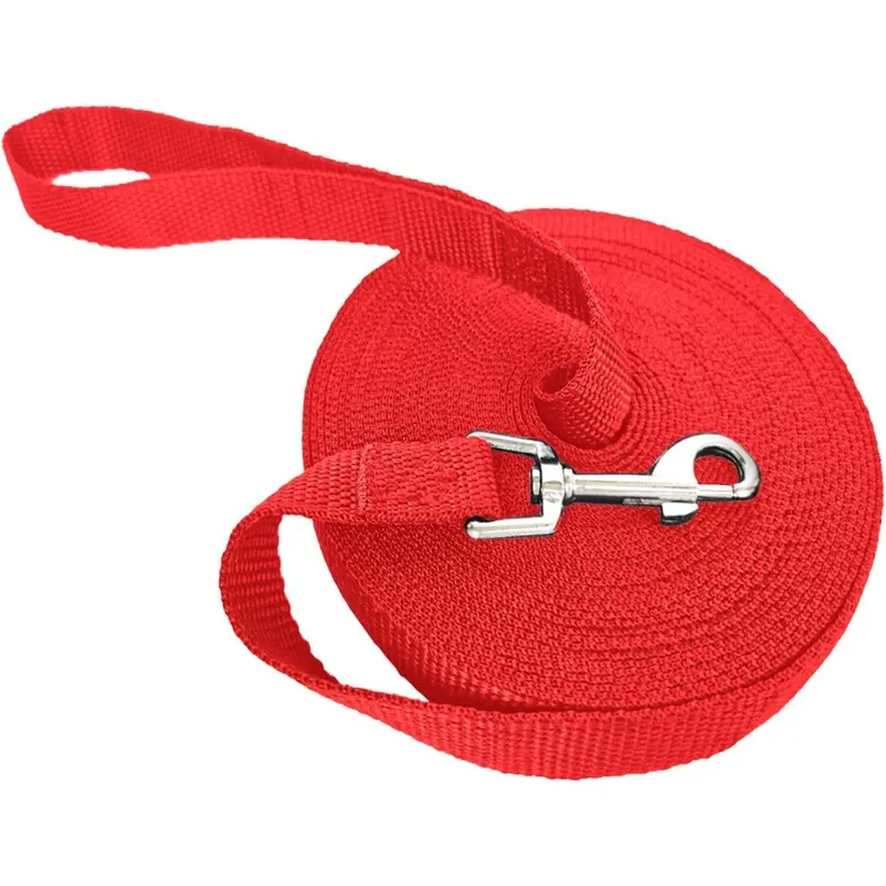Red Dog Leash 5M/ 10M / 15M Dog Training Leash, Long Leash For To Dogs Small
