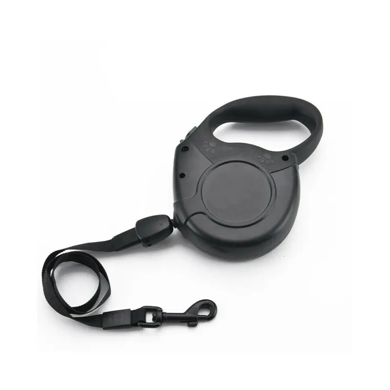 New 8-50Kgs Dog Lead Leash Retractable Extendables Lockable 8M Black Medium