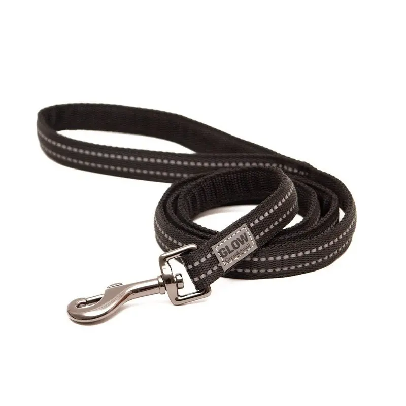 Great Black Great & Dog Glow Lead 120X2cm Small