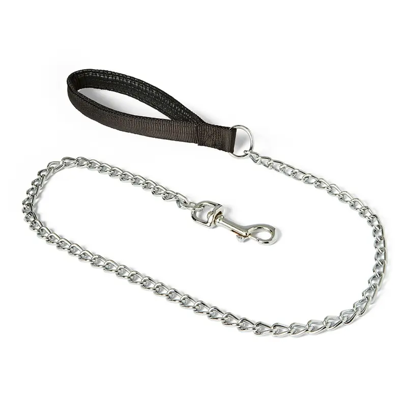 Pets At Home Nylon Chain Dog Lead Black Medium