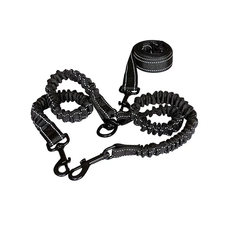 Drag One Two Dog Ropes Elastic Buffering Dog Chains Double Reflective Traction