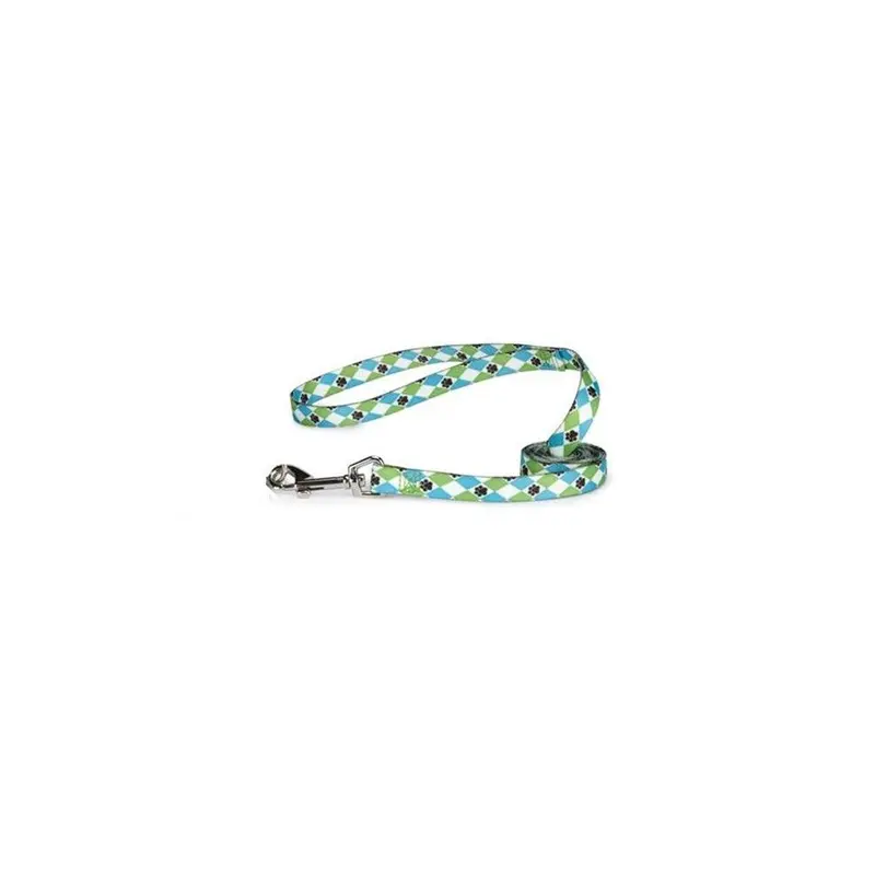 Pamperedpets Blue Cc Pooch Patterns Ld 6 Ft X 1 In Argyle P 6Ft