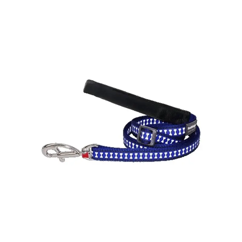 Red Dingo Blue,Red Dog Lead Reflective Dark Blue, Medium