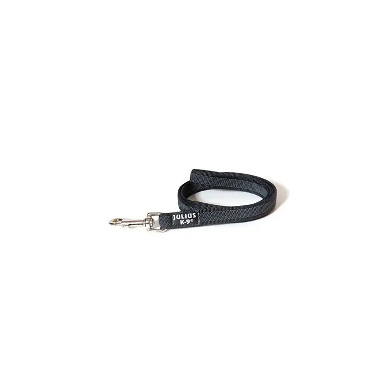 Julius-K9 Gray/Black Color & Super-Grip Leash With Handle, 20 Mm X 1,2 M,