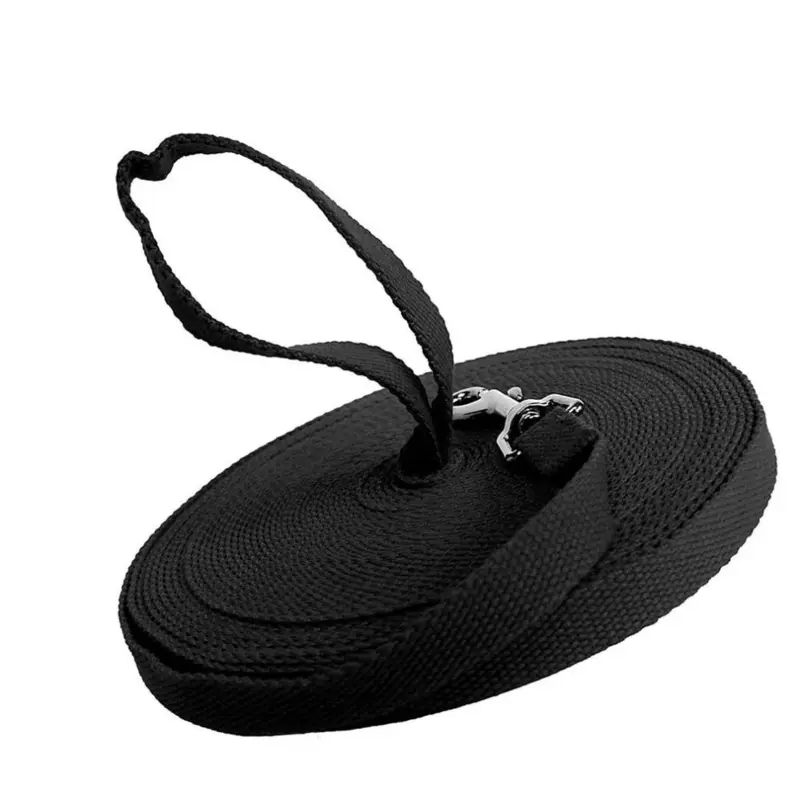 Limbo Black Cotton Web Dog Training Lead, 9M