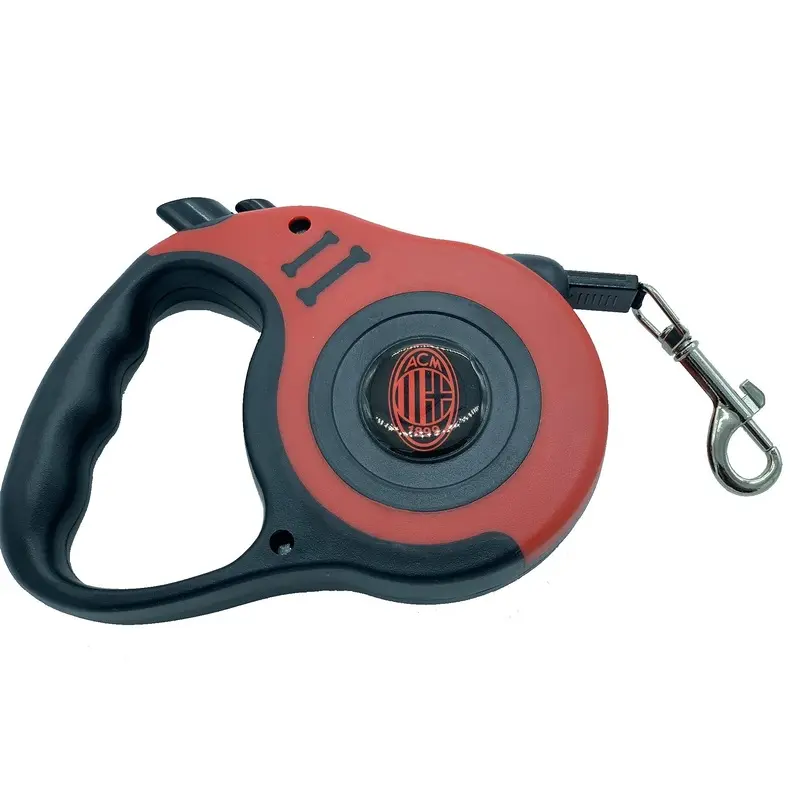 AC Milan Only4fan S.r.l. PETLEASHACMILAN Leash, Black, Unique Unisex-Adult