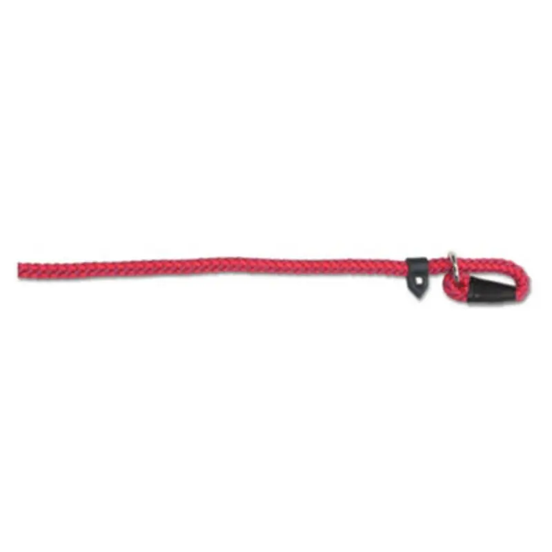 Ancol Red Heritage Nylon Rope Slip Lead Tone 1.22M X12mm Sz 4-8 Size 2