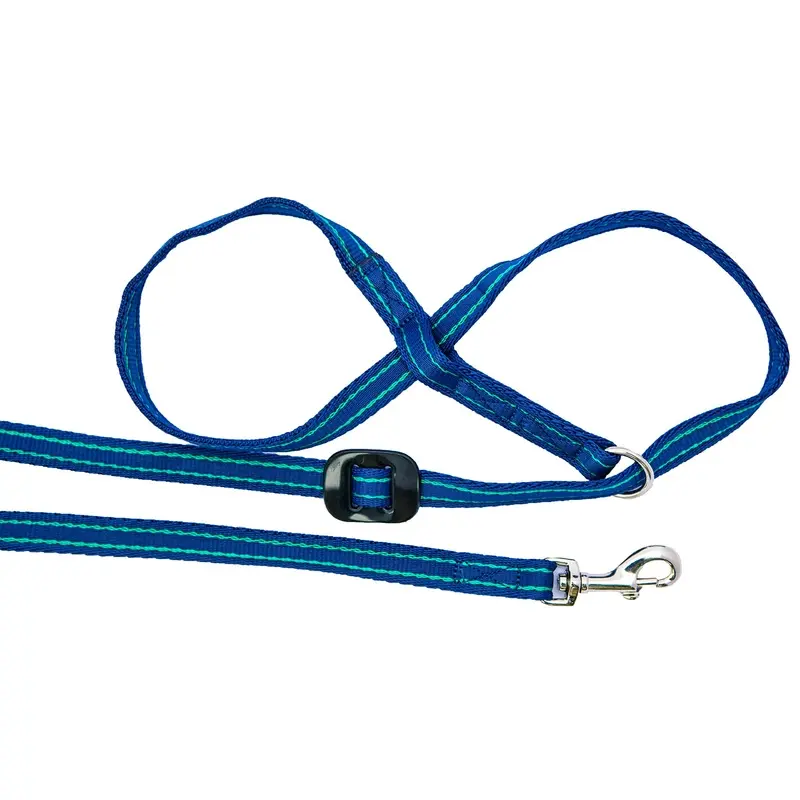 Gencon Navy/Jade Clip To Collar Left