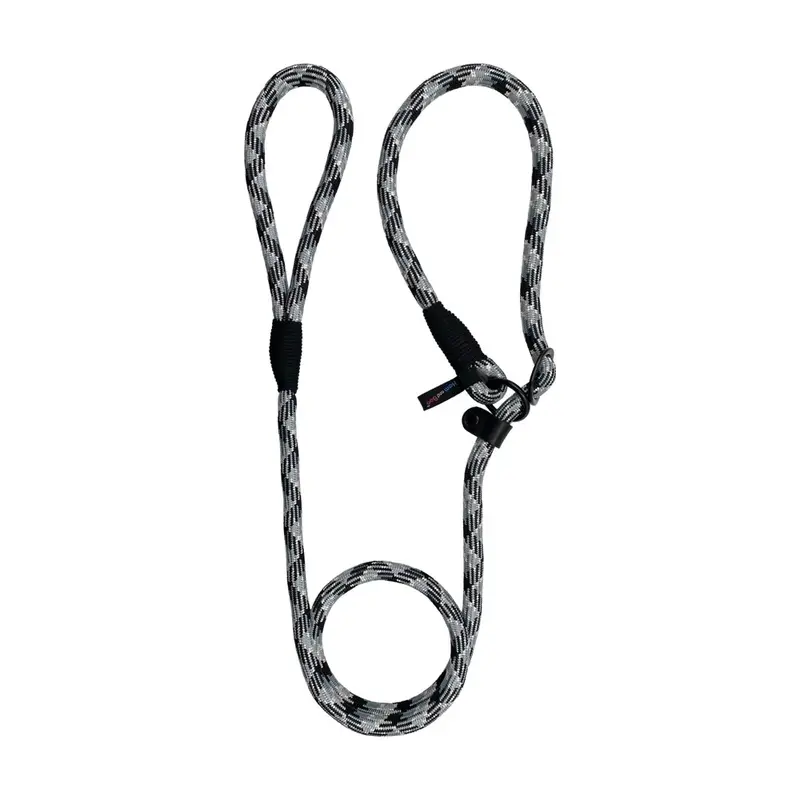 Hem & Co Unisex Black Hem And Boo High Performance Rope Slip Lead - /Grey 150Cm