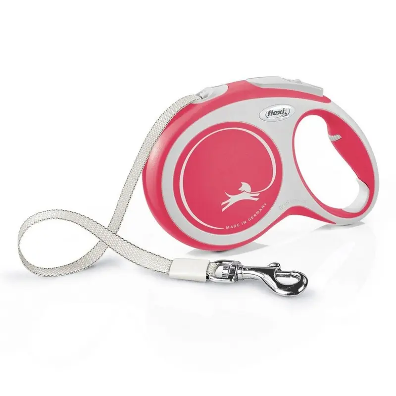 New Flexi (8M, ) Comfort Tape Retractable Dog Lead Red Large