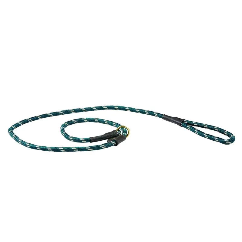 New Weatherbeeta (1.2M, Hunter /Brown) Rope Leather Slip Dog Lead Green 1.2M