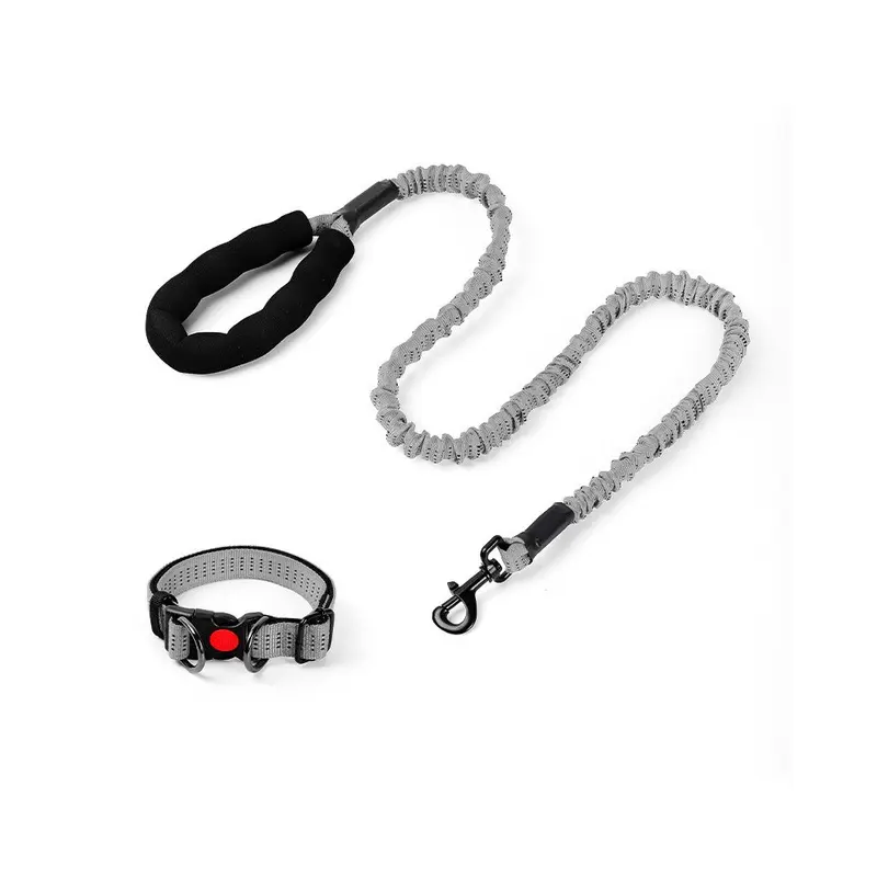 Gray (Gray) Traction Supplies Pet Rope Outdoor Wear Resistant Elastic Dog Rope Walking