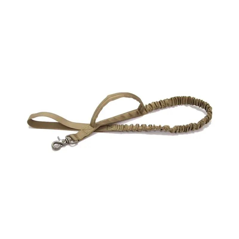 Hod Pets Brown (Brown) Tactical Bungee Handle Dog Leash Pet Equipment Size 2