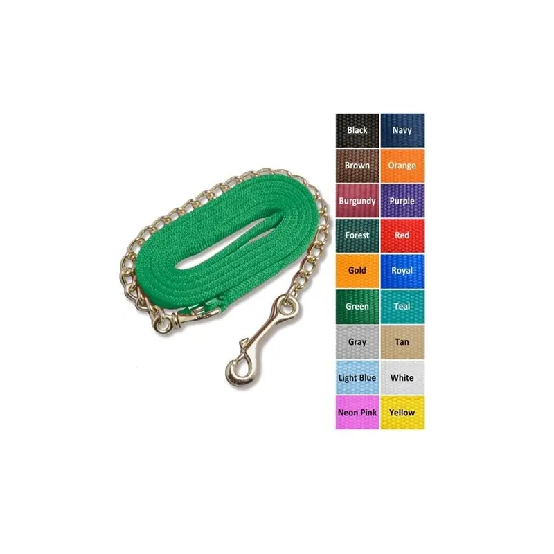 No Sweat My Pet Red Lead Shank With 24 In. Solid Brass Chain, 24In