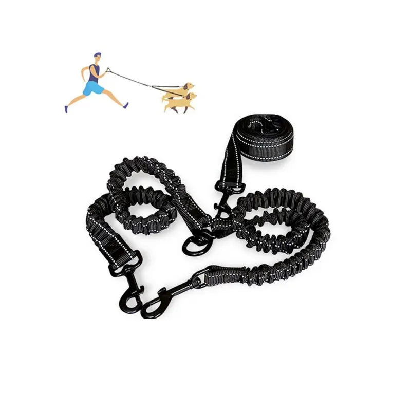 Zeuxo Dual Dog Leash,Double Dog Leash,Double Dog Walking & Training Leash