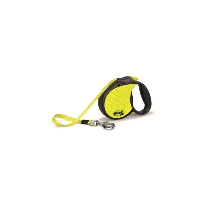 New Flexi North America Neon Reflective Leash - Yellow Fl330243 Medium