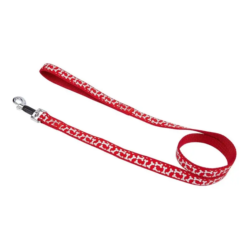 Pets At Home Reflective Bone Dog Lead Red Medium/Large