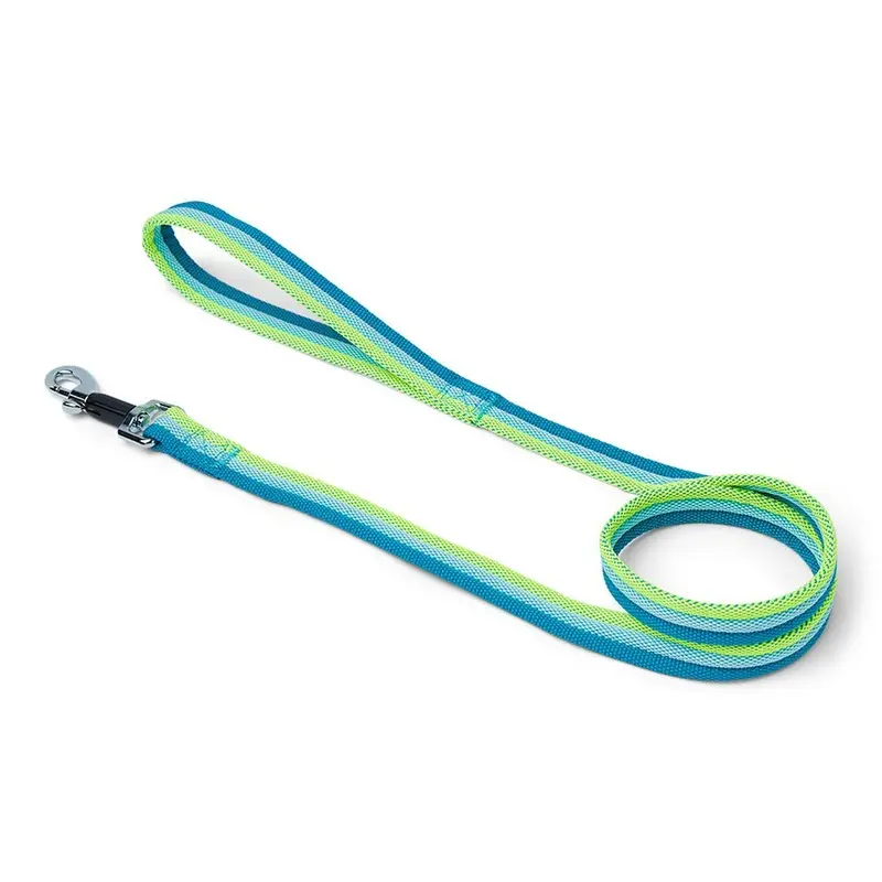 Pets At Home Woven Stripe Dog Lead Green