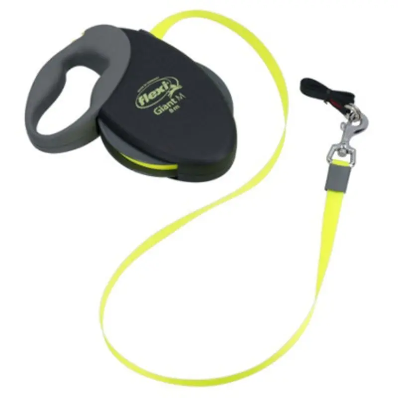 Ab Tools Yellow Giant Neon Sturdy Retractable Extending Lead Dog Walking Training 8M