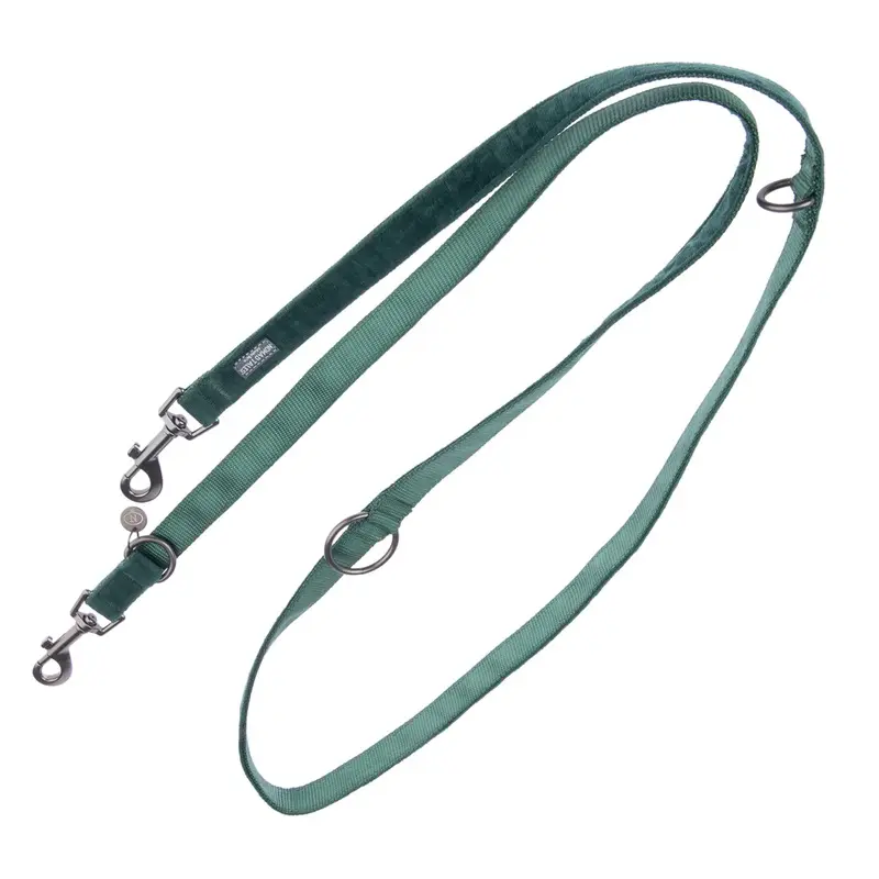 Nomad Tales Blush Harness - Emerald - Matching Leash: 200 Cm Long, 20 Mm Wide