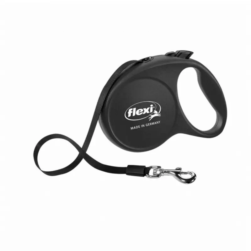 New Flexi Fun Retractable Dog Leash Black Fun-L-Bk Large