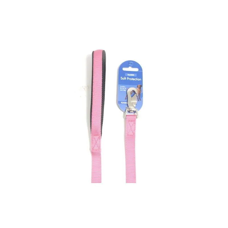 Rosewood Pink Classic Soft Protection Nylon Padded Lead X 5/8 Size 40