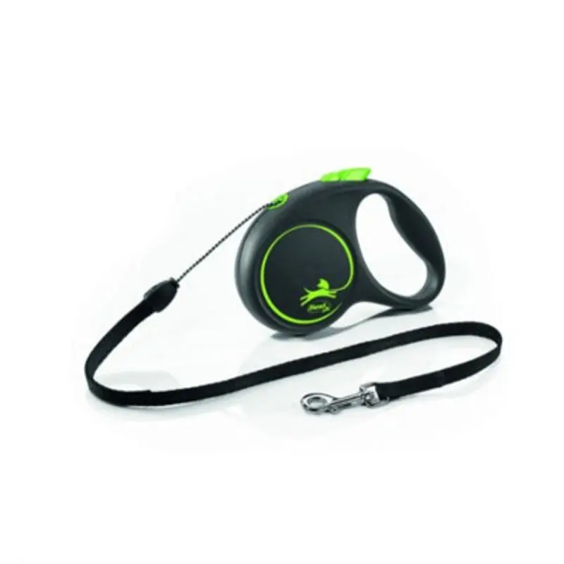 Flexi Black/Green Design Cord 1-12Kg 5M