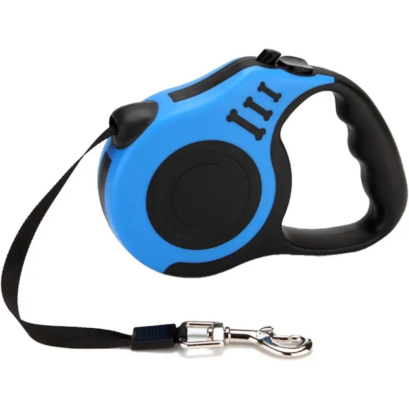 Yadong Blue Retractable Dog Leash, Pet Walking Leash With Non-Slip Handle (16Ft, ) 16Ft