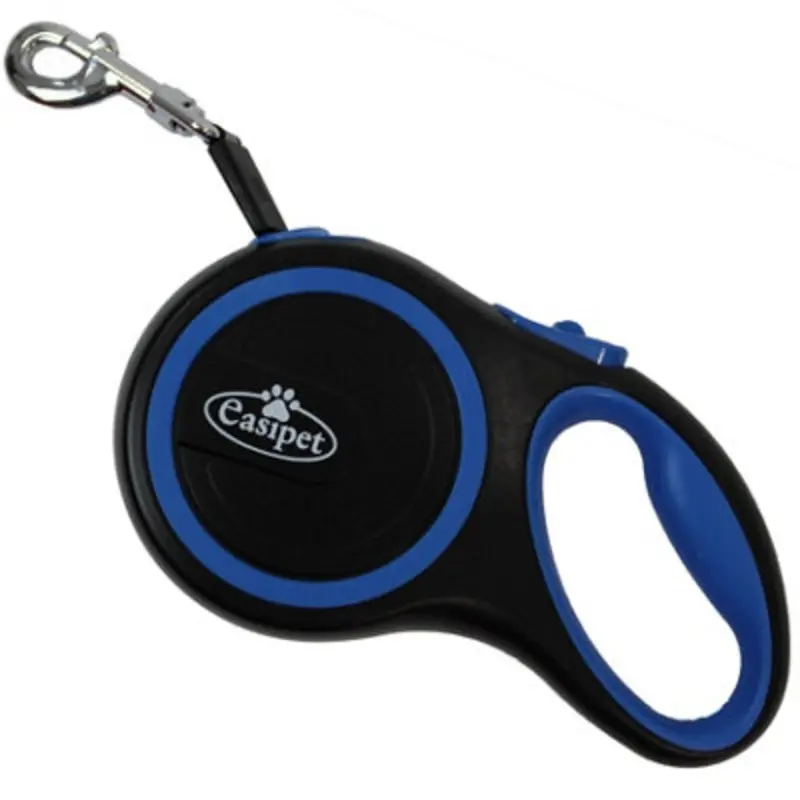 B&Q Blue Retractable Dog Lead Training Pet Leash Max 50Kgs Extendable 8M