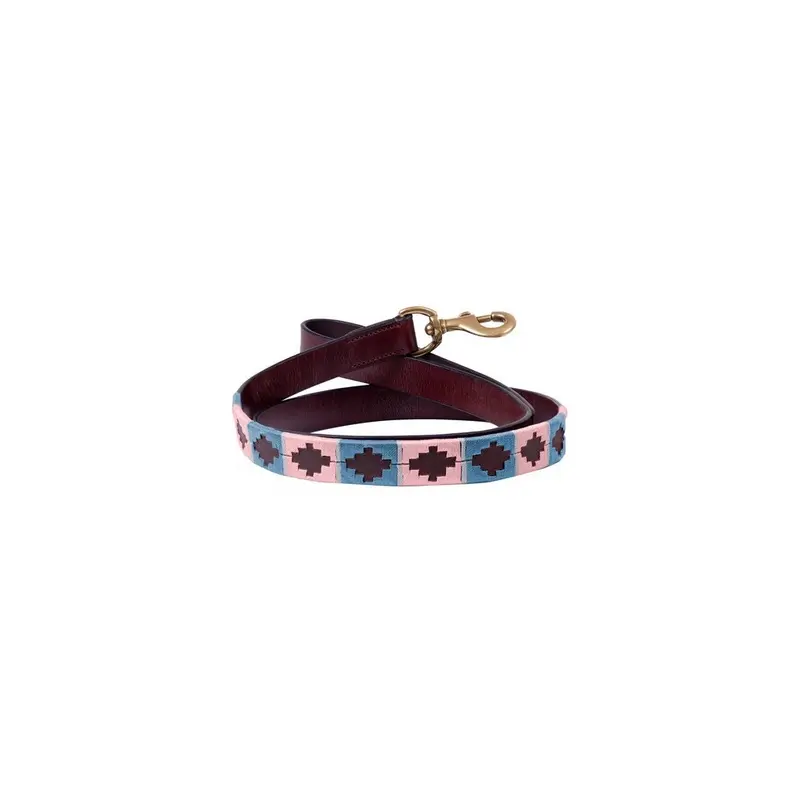 Benji & Flo Blue (115Cm, Grape/Riviera ) Synergy Polo Leather Dog Lead 115Cm
