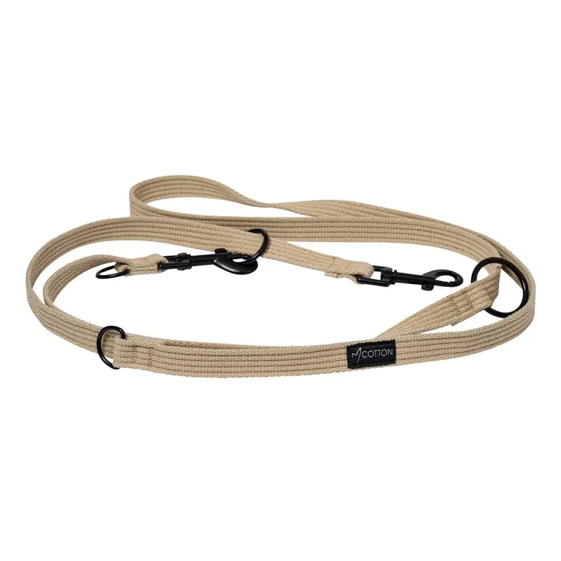 Gorpets Gor Cotton Dog Training Lead Large Beige 200 cm x 2.5 cm
