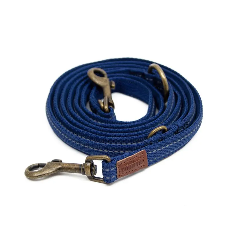 Great Blue Great & Dog Country Dog Adjustable Lead 2.3M | Color: Small
