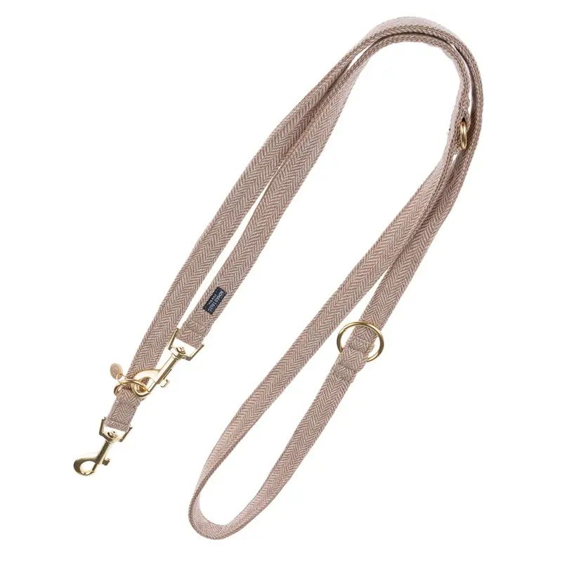 Nomad Tales Calma Collar, Sand - Matching Leash: 200 Cm Long, 20 Mm Wide