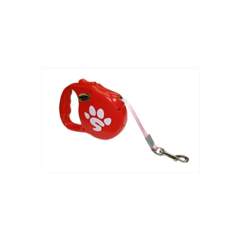 Sassy Dog Wear Red Retrac Leash - Sdw Logo -2 Wear Retractable Dog Leash, - 15 Ft. 15Ft