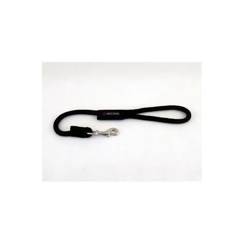Soft Lines Black P10802 Dog Snap Leash 0.5 In. Diameter By 2 Ft. 0.5In