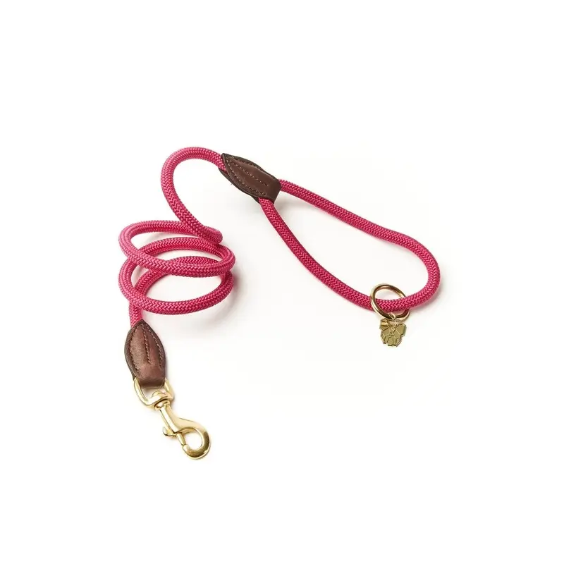 Digby And Fox Fine Rope Lead - One Pink 110Cm