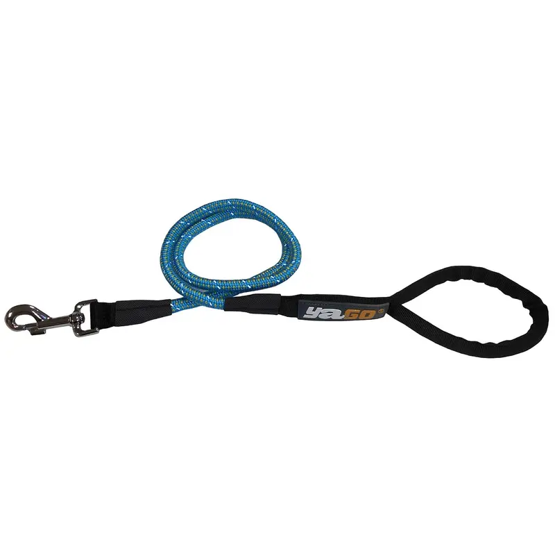 Yago Sports Nylon Dog Lead, Length 1.2 m, Blue