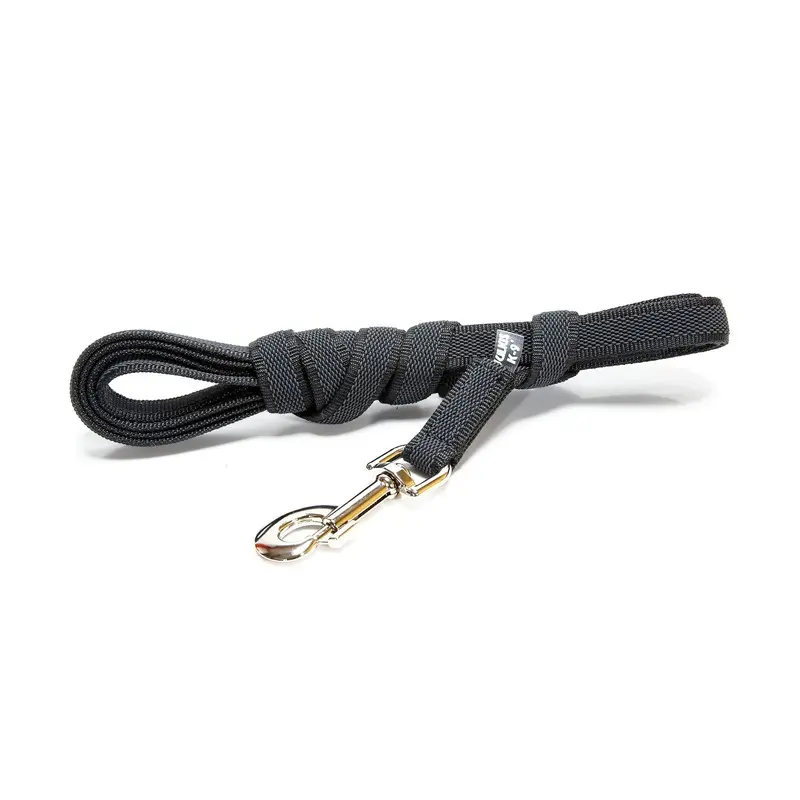 Color & Gray Super-Grip Leash without Handle, 14 mm x 3 m, Black-Gray