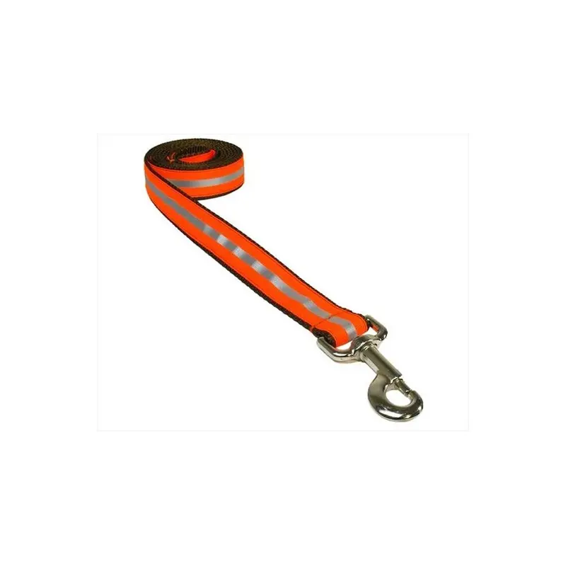Sassy Dog Wear Orange Reflective - 3-L 6 Ft. Reflective Dog Leash, - Large
