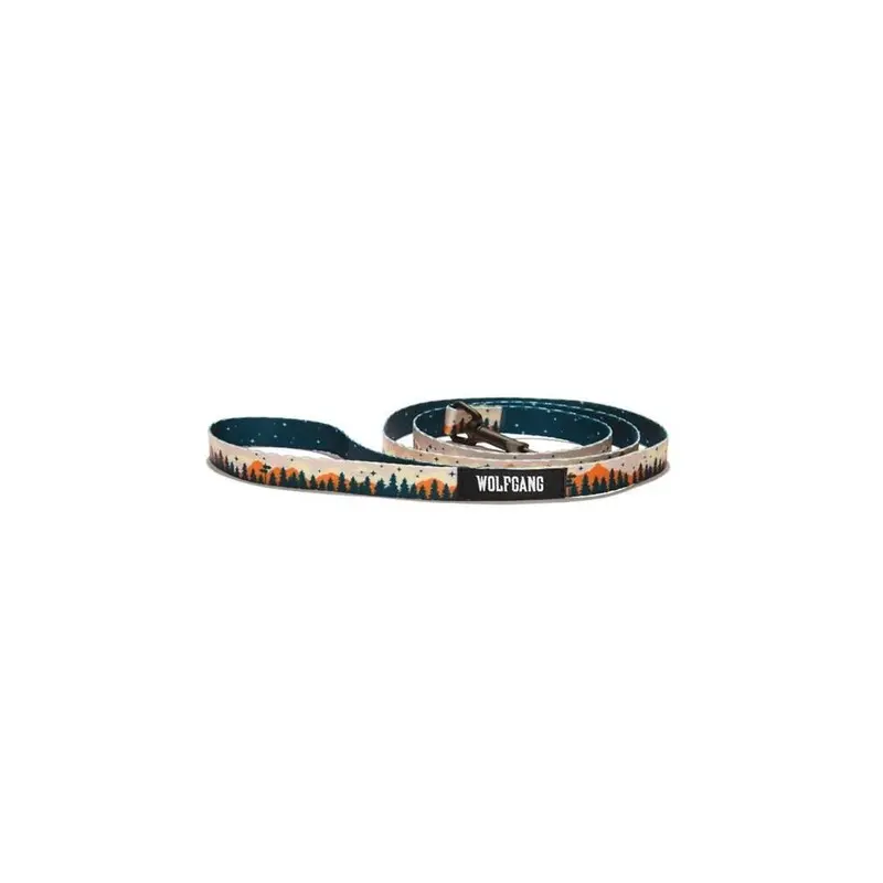Wolfgang 8101179 4 In. Multi Color Over Land Polyester Dog Leash, & Small