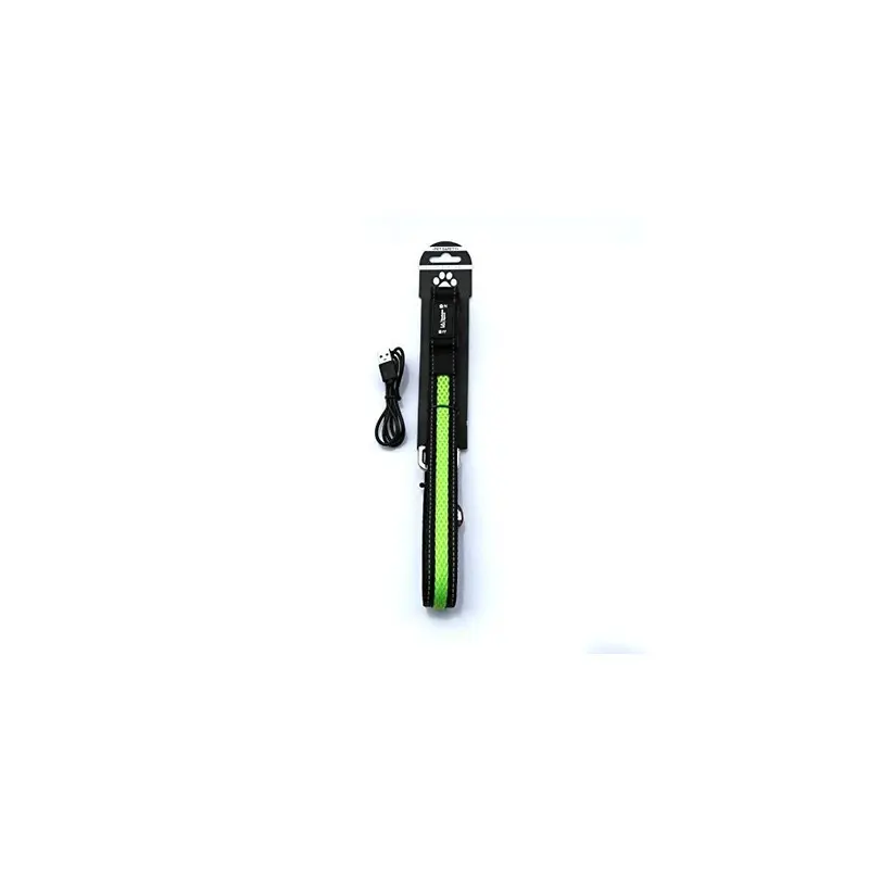 Illuminated Apparel Green Rechargeable Led Light Up Dog Pet Lead (Green)