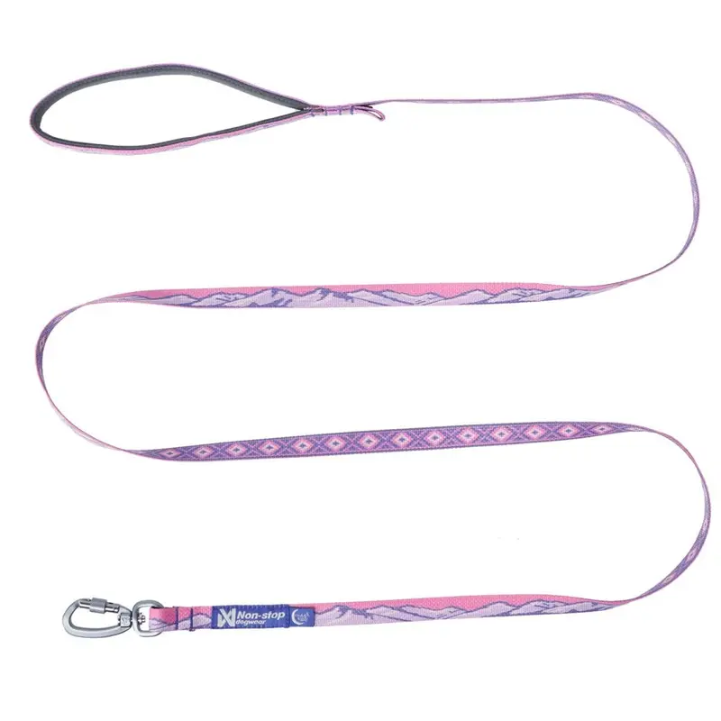 Non-Stop Dogwear Purple/Pink Trail Quest Leash Rachel Pohl Edition, - 15Mm/2M