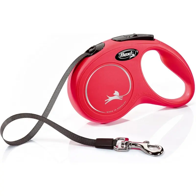 Red New 5M Classic Leash Automatic Retractable Leash For And Dogs (Red) Small