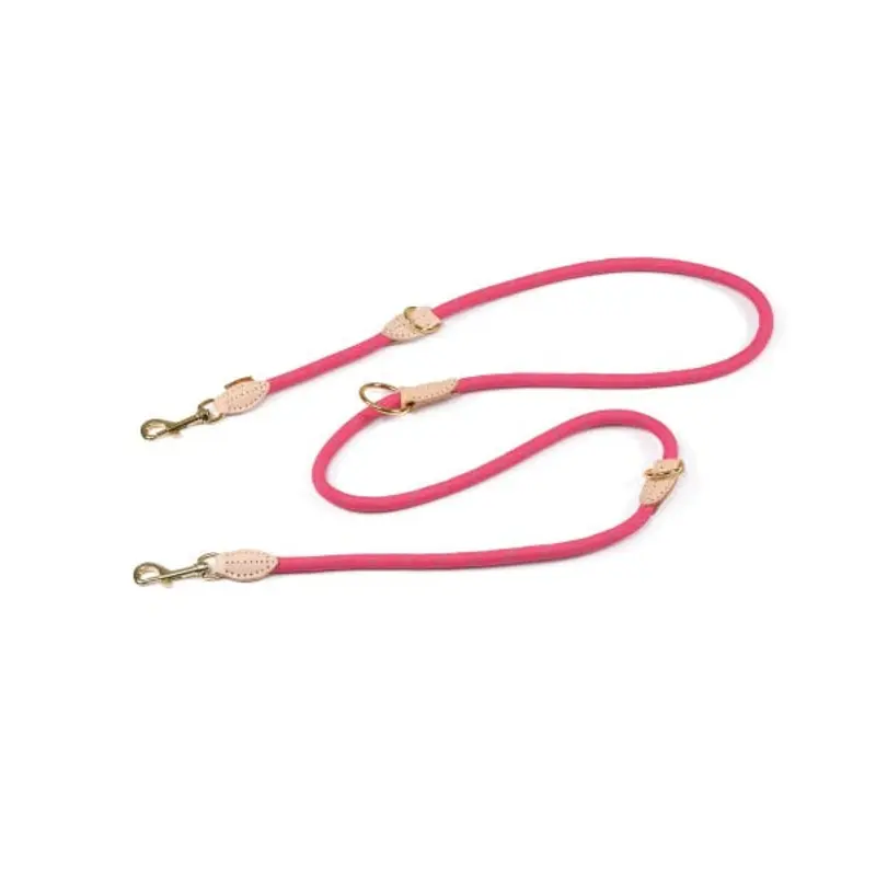 Digby And Fox Reflective Dog Training Lead - One Pink 180Cm