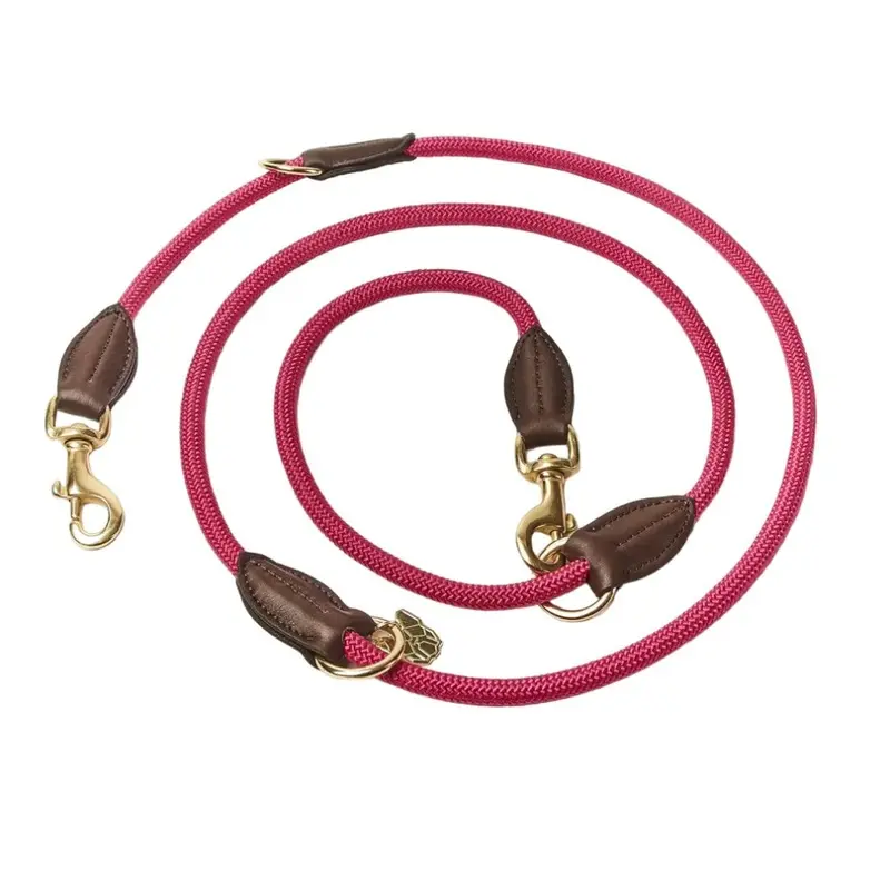 Digby & Fox Pink (One ) Leather Dog Lead 180Cm