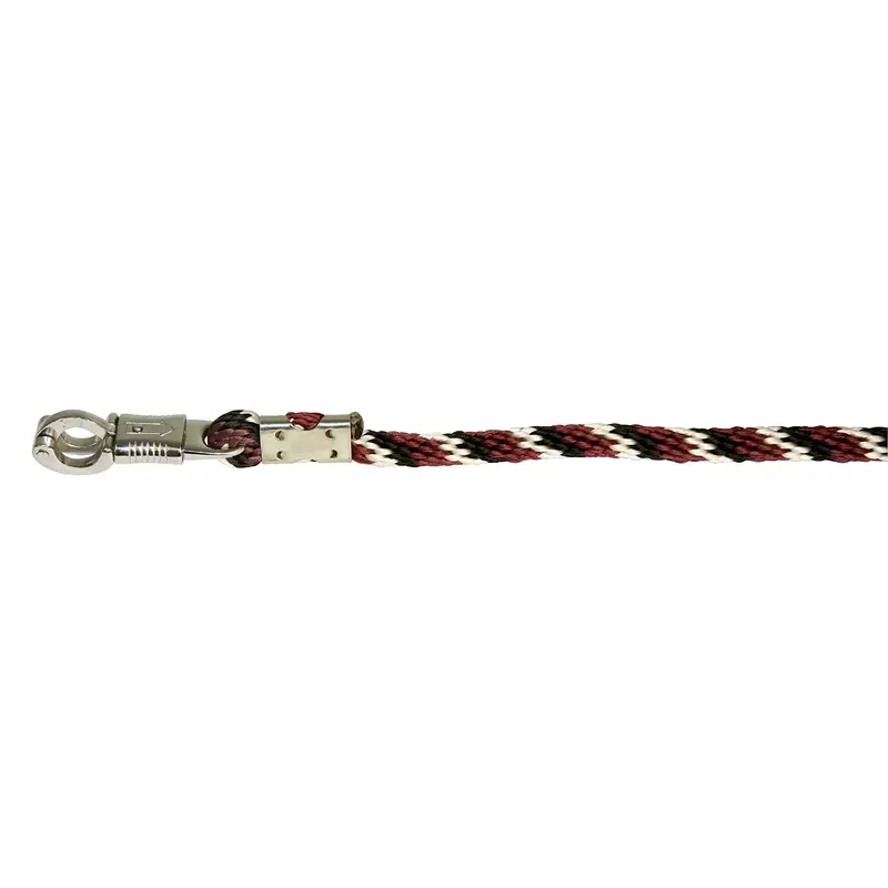 Kerbl Mustang Lead Rope With Panic-Hook - Red/Black/White