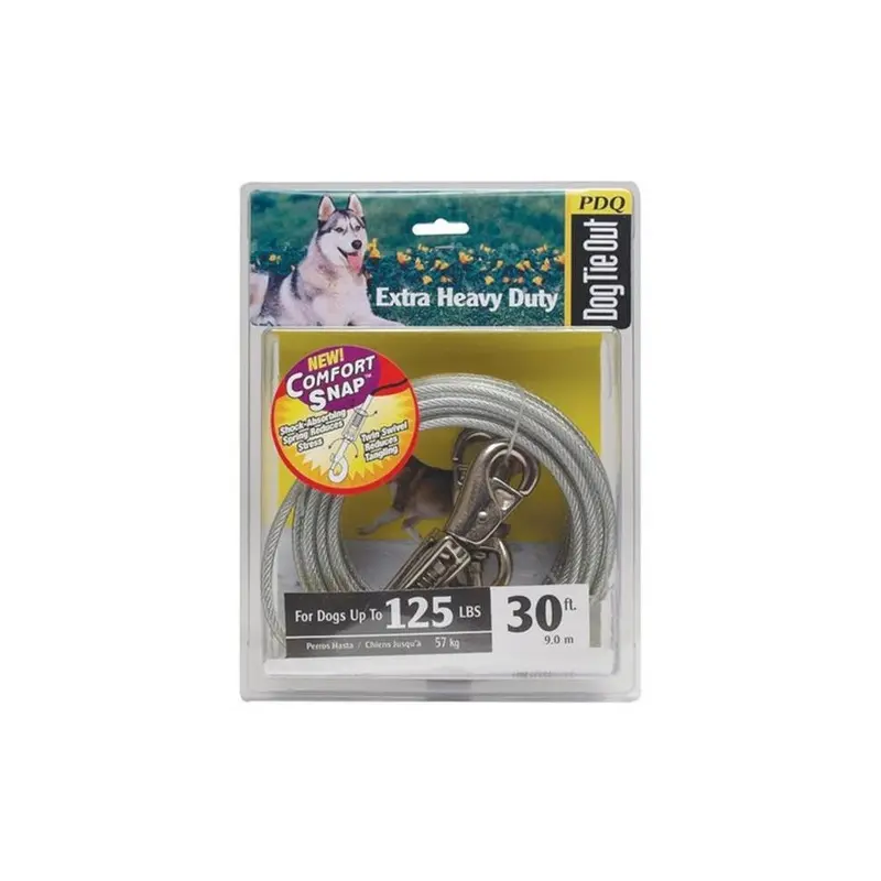 Pdq Q5730 Spg 99 30 Ft. Extra Heavy Duty Dog Tie Out Cable 30Ft