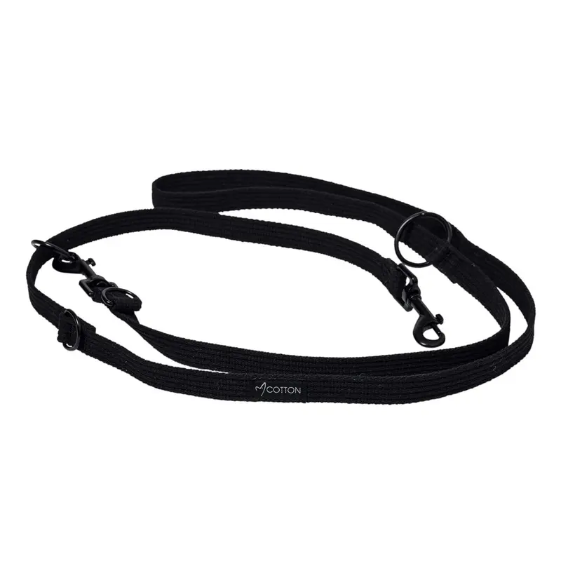 Gorpets Gor Cotton Dog Training Lead Large Black 200 cm x 2.5 cm